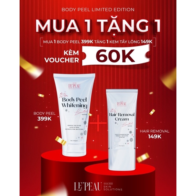 Peel nách retinol, peel body, mờ thâm sáng da - LEPEAU