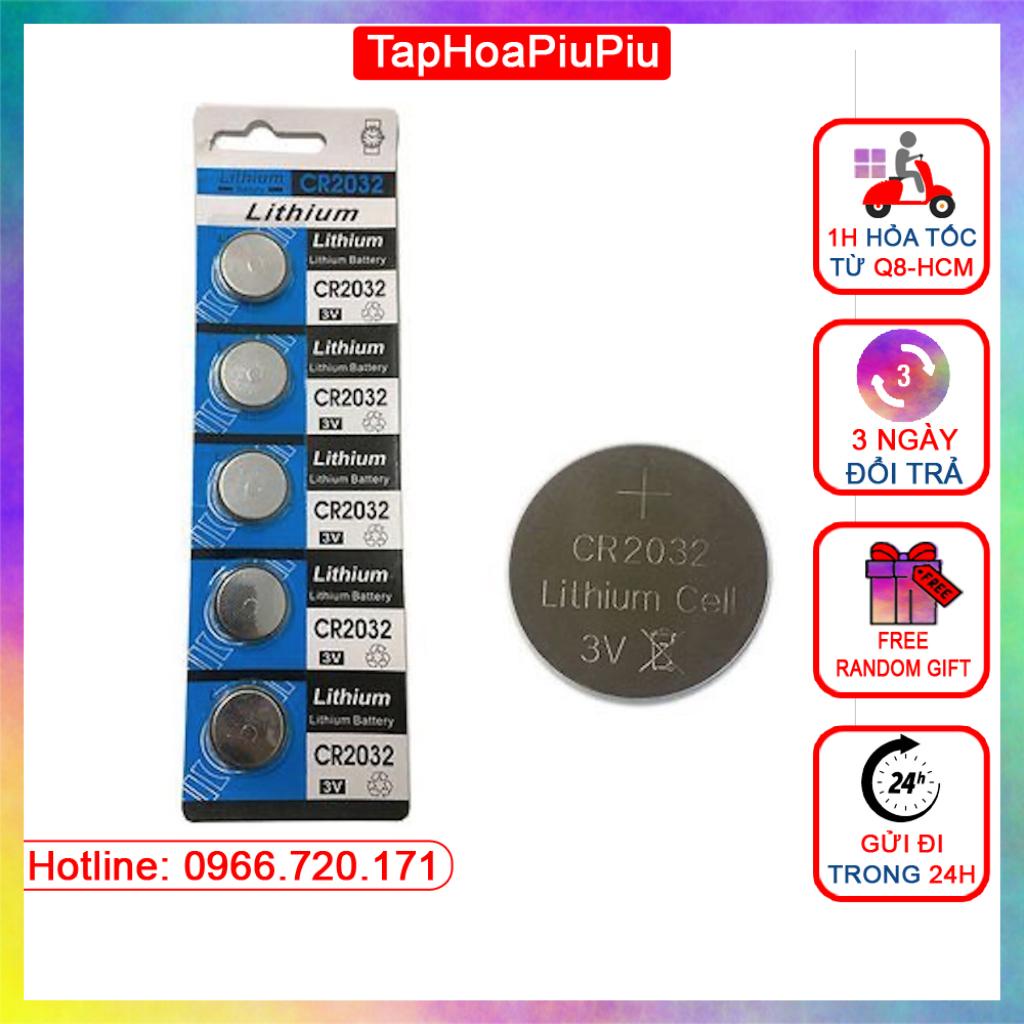 [CR2032] VĨ 5 PIN CMOS LITHIUM 3V cúc áo - Dùng cho Main Máy Tính, Cân Tiểu Ly, Cân Sức Khỏe