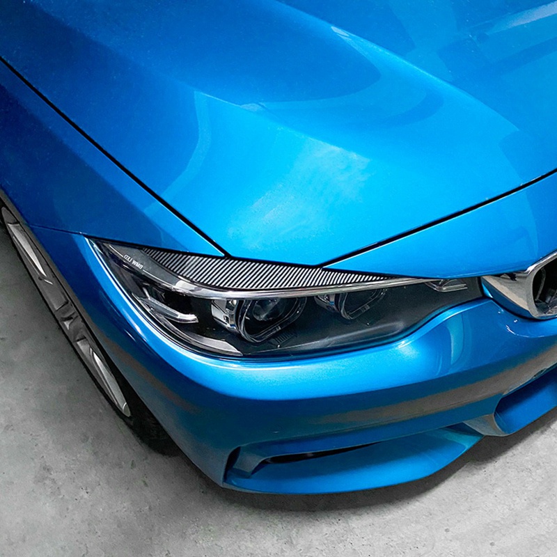 Miếng Dán Đèn Pha Bằng Sợi Carbon Cao Cấp Cho Xe Hơi BMW 4-Series F32 F33 F36 2014-2020