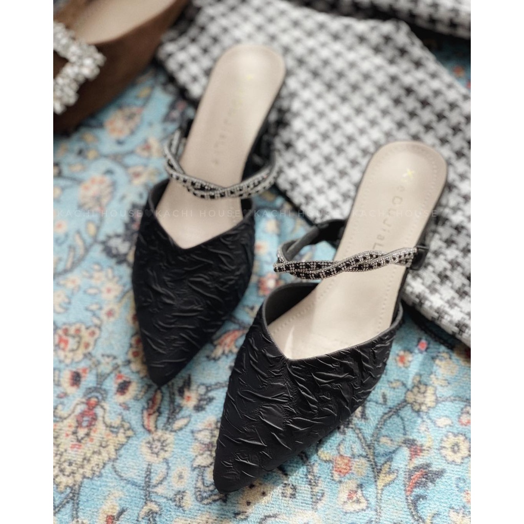 Sục vải nhún quai xoắn cườm P7768-57 - Kachi House