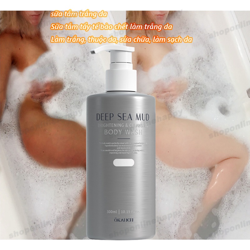 bùn biển sâu toàn thân xà phòng tắm trắng da sữa tắm trắng da sữa tắm trắng