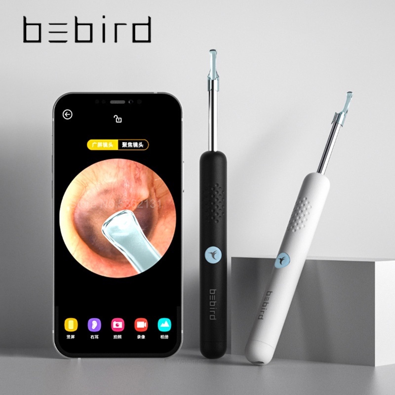 Bộ Lấy Ráy Tai Xiaomi Bebird R1 Có Camera Mini 4.5mm -HD 3MP Không Dây, Đèn Led Trợ Sáng, Tốc Độ Truyền Ảnh 30fps