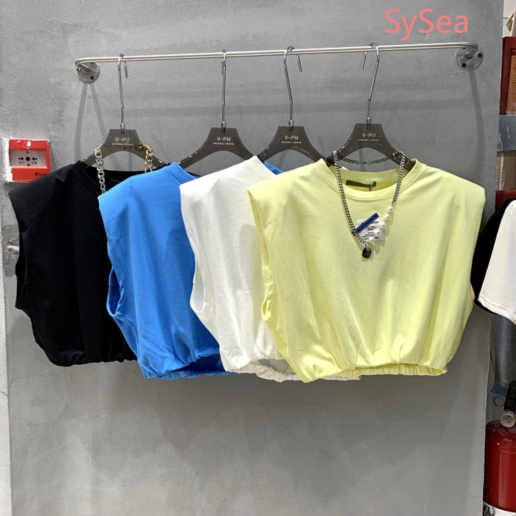 Áo Thun Cotton Không Tay Dáng Rộng Màu Trơn Thời Trang Hàn Quốc Dành Cho Nữ Plus Size