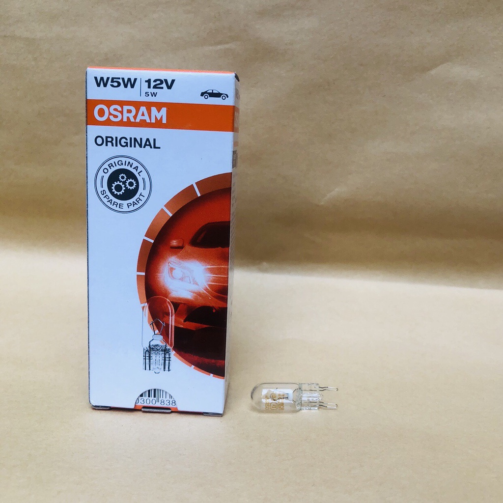 Bóng Đèn Chân Ghim Nhỏ 1 Tim OSRAM Original T10 W5W 12V 5W