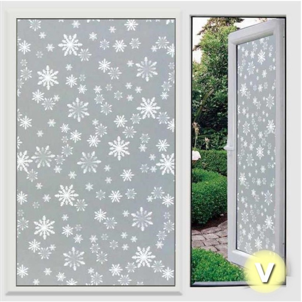 Giấy dán kính mờ cửa sổ, cửa kính nhà tắm. Decal dán kính mờ. Có sẵn keo ở mặt sau dán dễ dàng