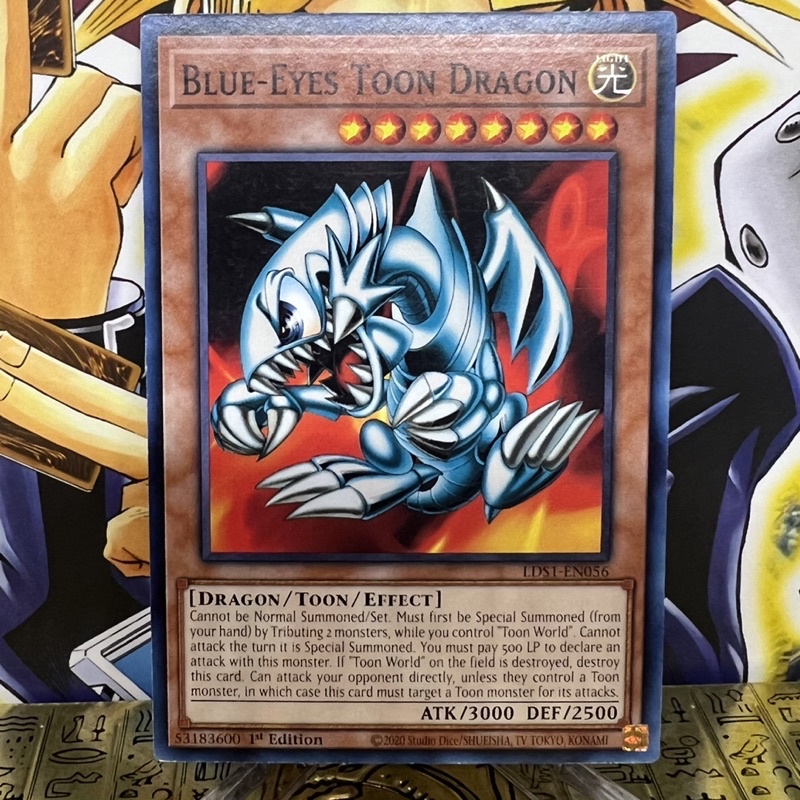 Thẻ bài Yugioh: Blue Eyes Toon Dragon LDS1-EN056 1st Edition Common