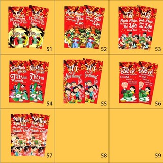 Xấp 10 bao lixi tết