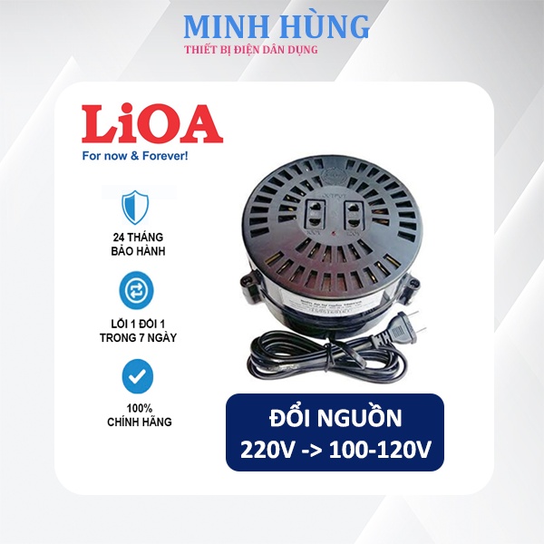 Biến áp tự ngẫu LiOA, bộ đổi nguồn từ 220V sang 100V 110V 120V - Minh Hùng