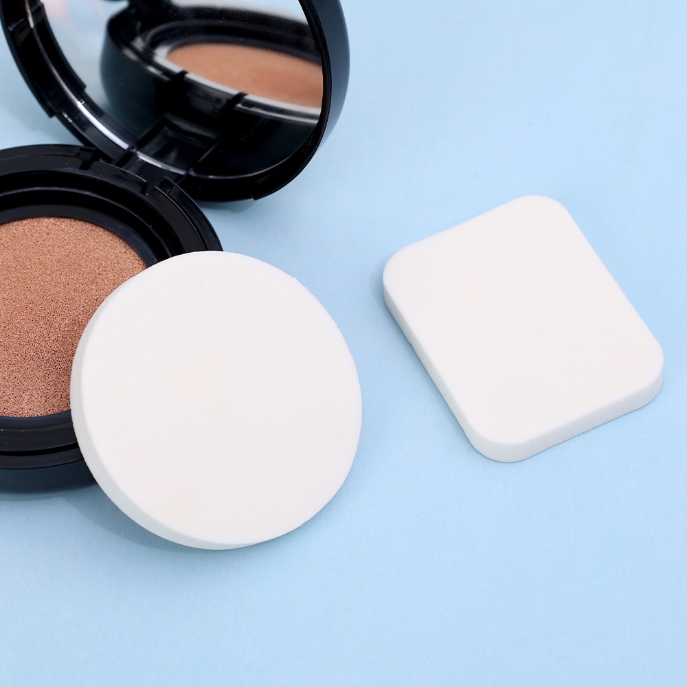 1 Mút Trang Điểm Ướt Và Khô Mềm Mại Hình Tròn / Vuông Dành Cho Nữ