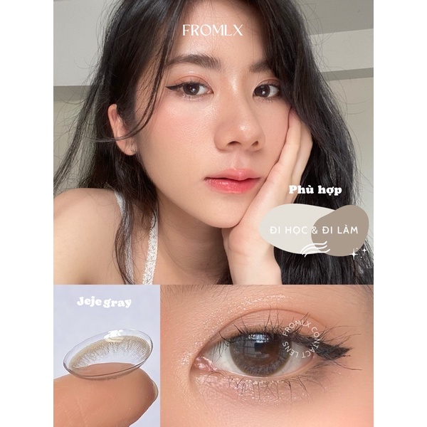 Kính áp tròng xám tự nhiên trong veo áp tròng FROMLX Contact Lens phong cách Hàn Quốc (FULL ĐỘ)