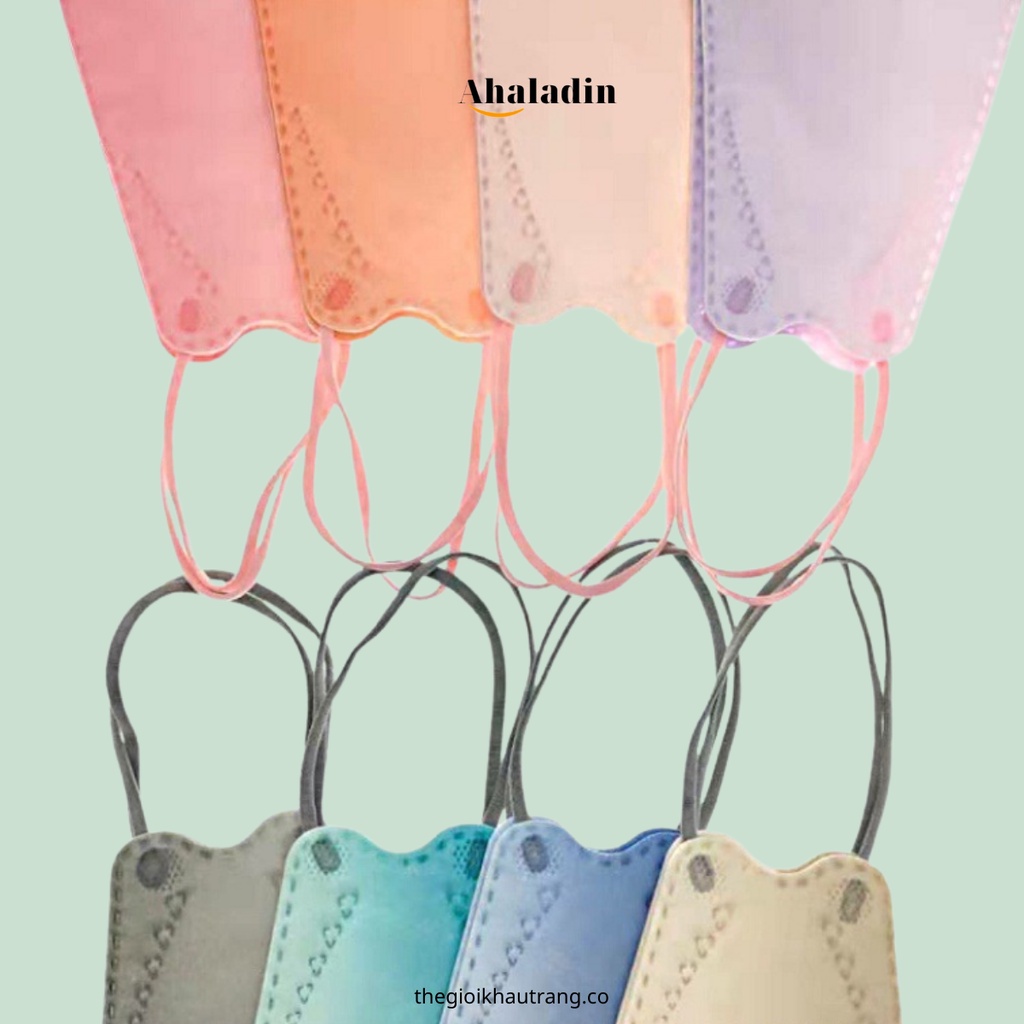 Khẩu trang KF94  kháng khuẩn phong cách thời trang 5 màu Morandi