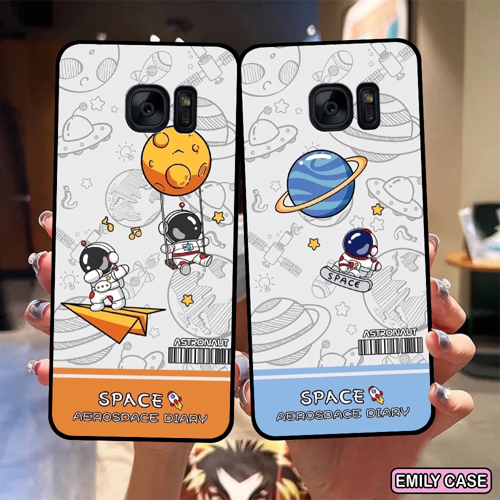 Ốp lưng Samsung S6 / S6 Edge / S7 / S7 Edge / Note 5 / Note FE  in hình galaxy ,phi hành gia astronaut độc đáo
