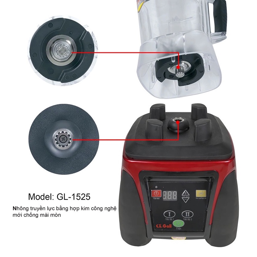 Máy xay sinh tố công nghiệp 2 lít GALI GL-1525