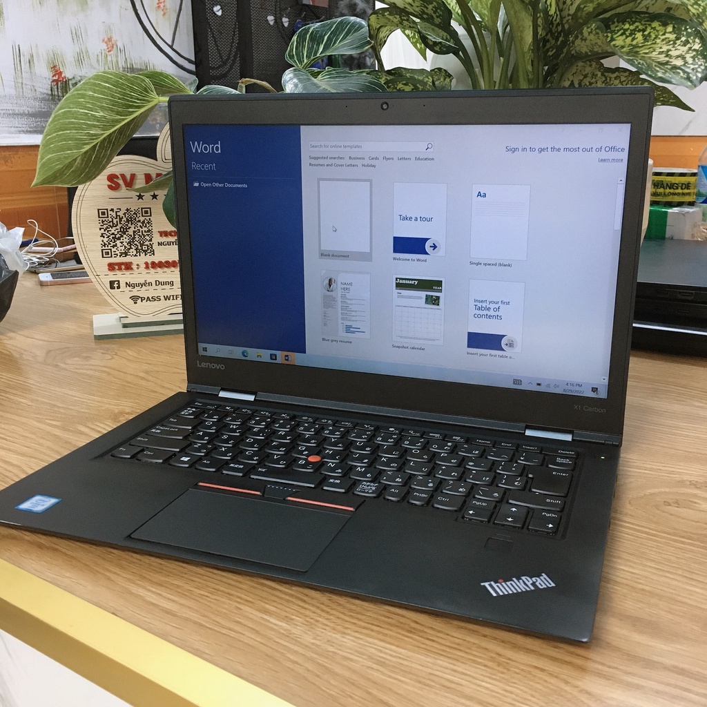 Laptop Lenovo ThinkPad X1 Carbon Gen4/Core i5-6300U/RAM 8GB/SSD m2  256Gnvme/Màn hình