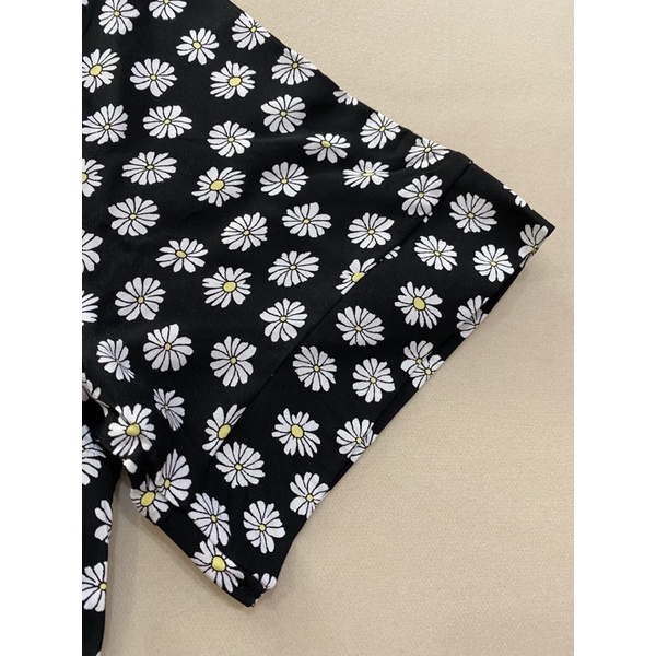 Đầm sơ mi vải tôn hoạ tiết nhí xuất khẩu - Thanh lý vnxk