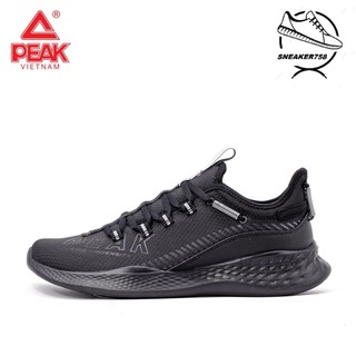 Giày chạy bộ nam peak running liss e11437h – đen