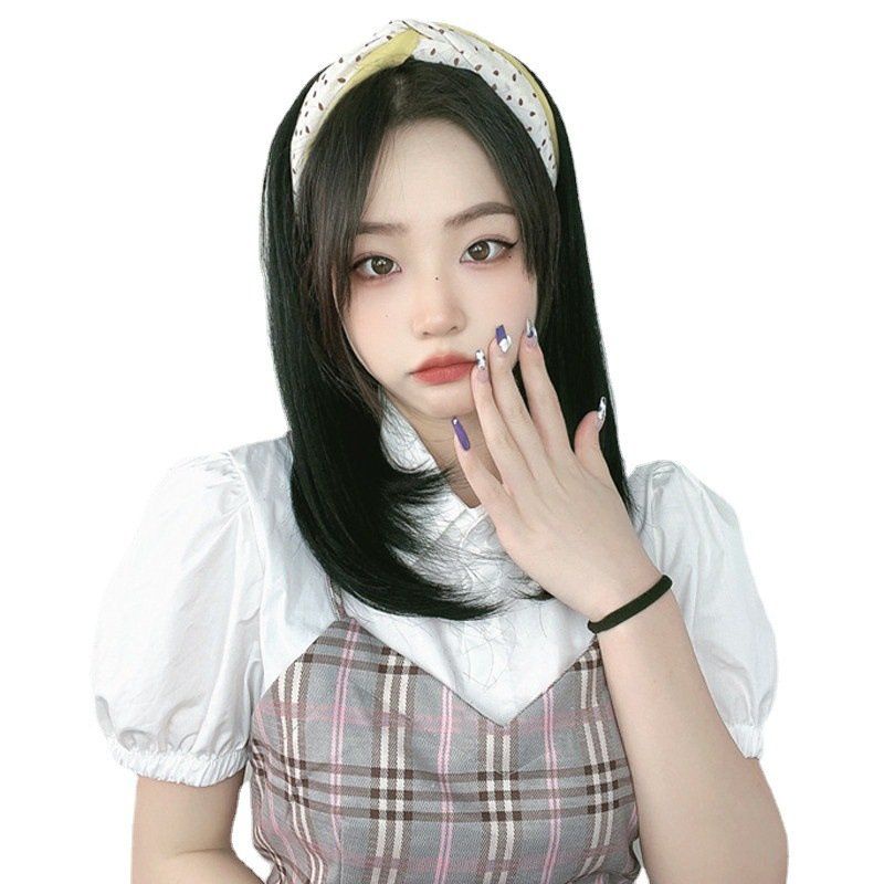 TÓC GIẢ U 3/4 ĐẦU KÈM CÀI BĂNG ĐÔ THỜI TRANG ND076