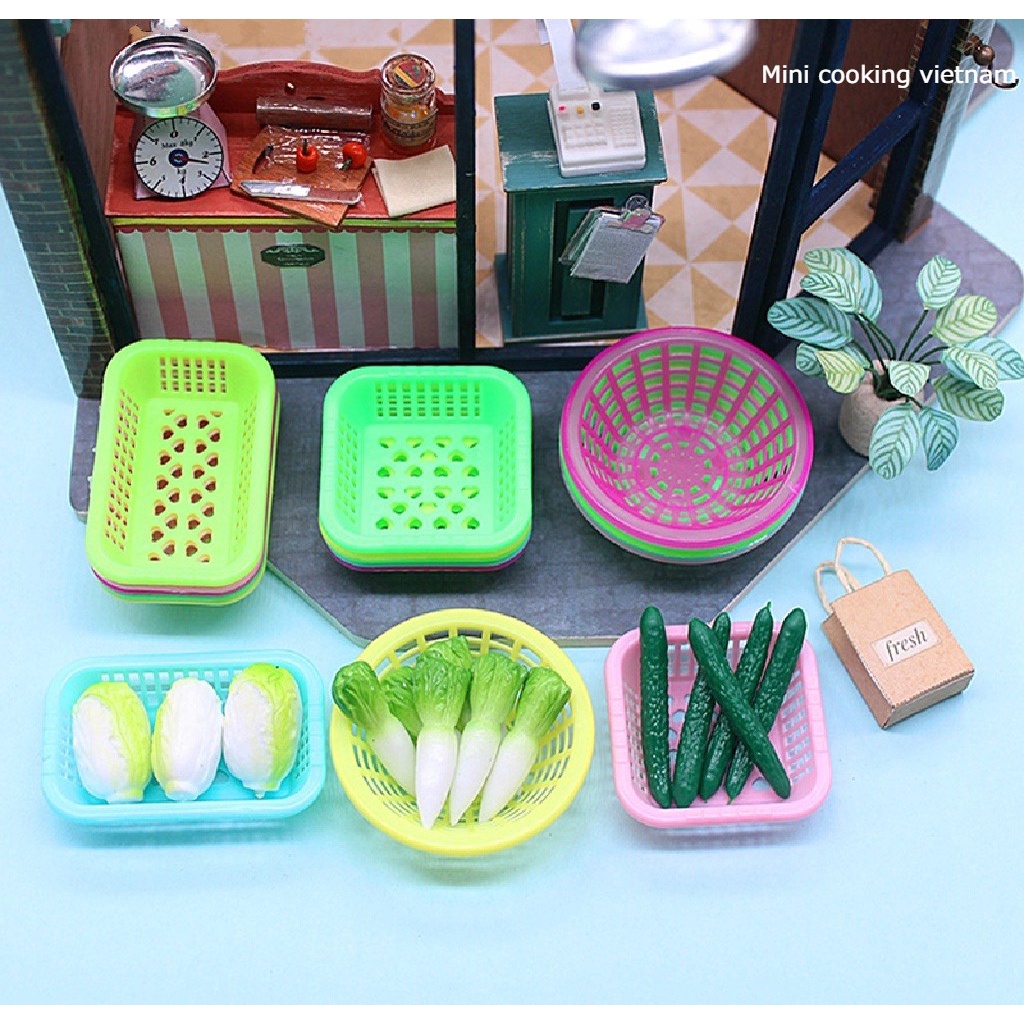 1 Rổ Nhựa Mini / Mini cooking vietnam