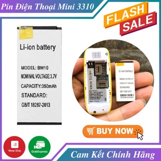 Pin điện thoại mini nokia 3310 , bm10 , l8star hàng mới 100%