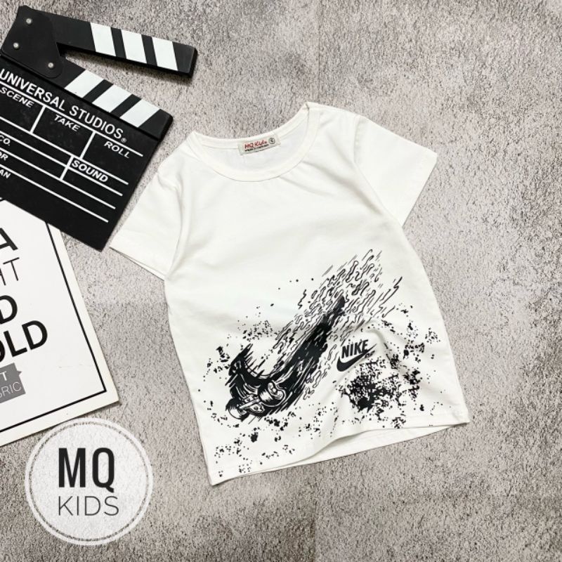 Áo thun in size đại cho bé trai 21_35kg chất liệu cotton 4 chiều mềm mại thoáng mát