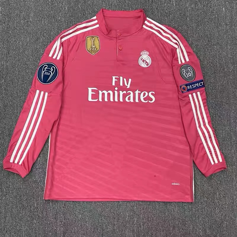 Áo Thun Số 14-15 Tay Ngắn / Ngắn Phong Cách vintage Real Madrid Size S-2XL