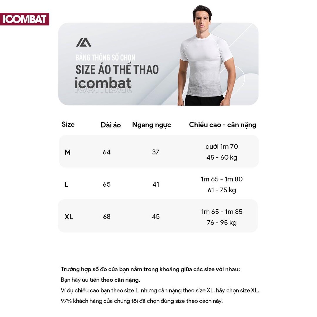 Áo thun thể thao nam AURORA màu trắng run dry vải CoolMax™ chuyên chạy bộ, nhanh khô