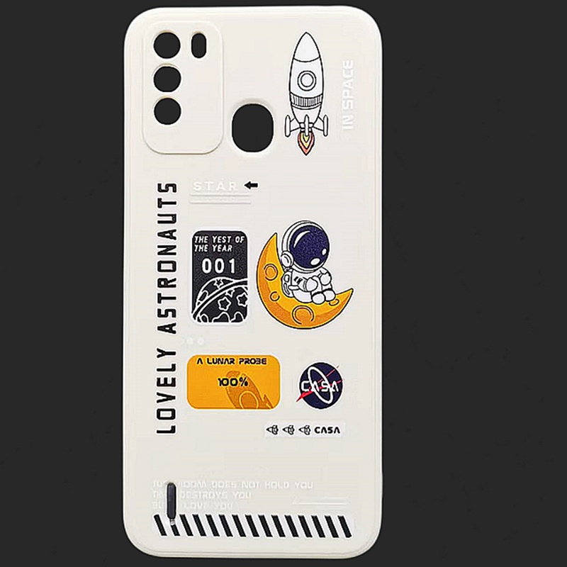 Ốp Điện Thoại Mềm Hình Phi Hành Gia Hoạt Hình Đáng Yêu Cho Itel Vision 1 Pro S16