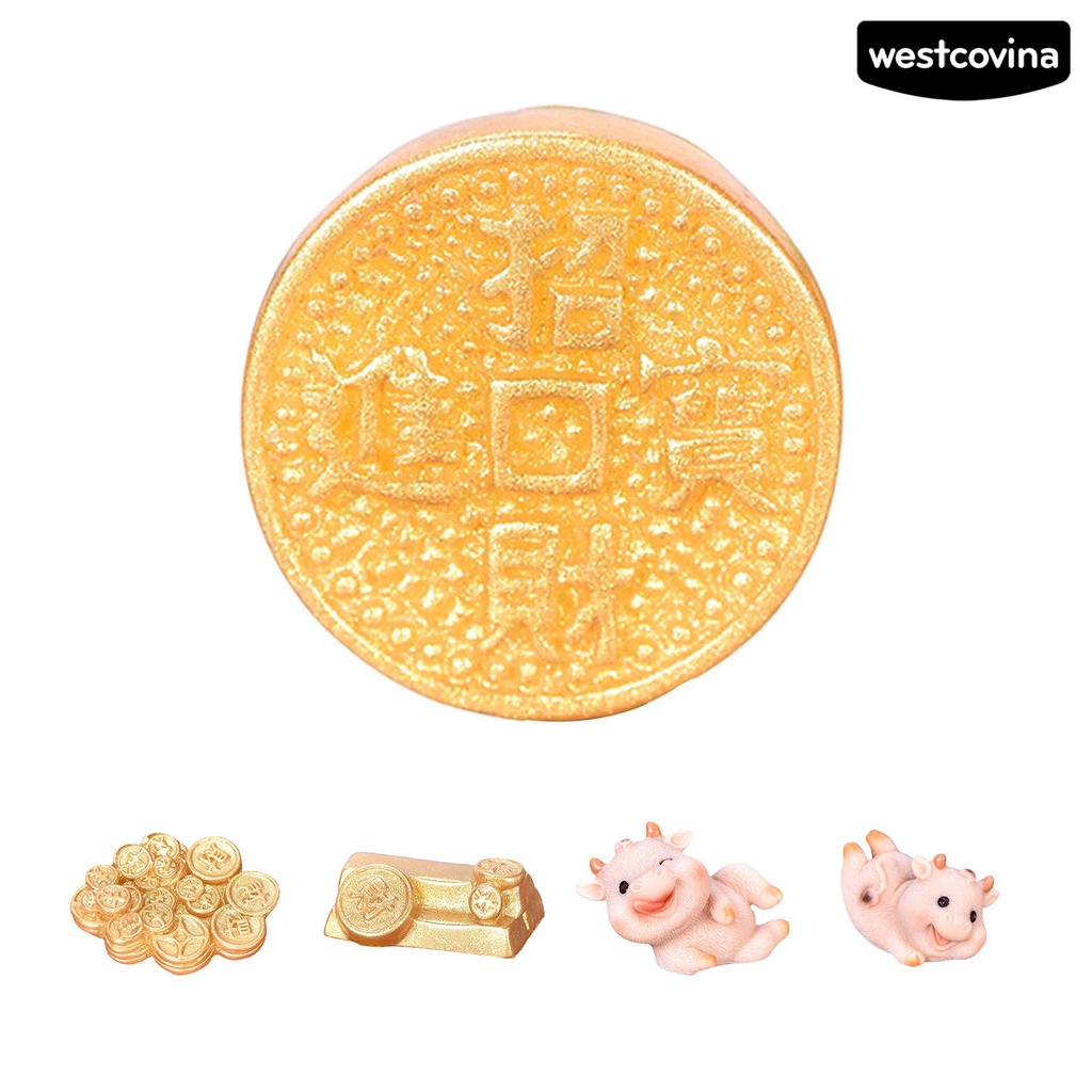 [WEST]⚘Khuôn Resin Họa Tiết Hoạt Hình Gia Súc Dùng Trang Trí DIY