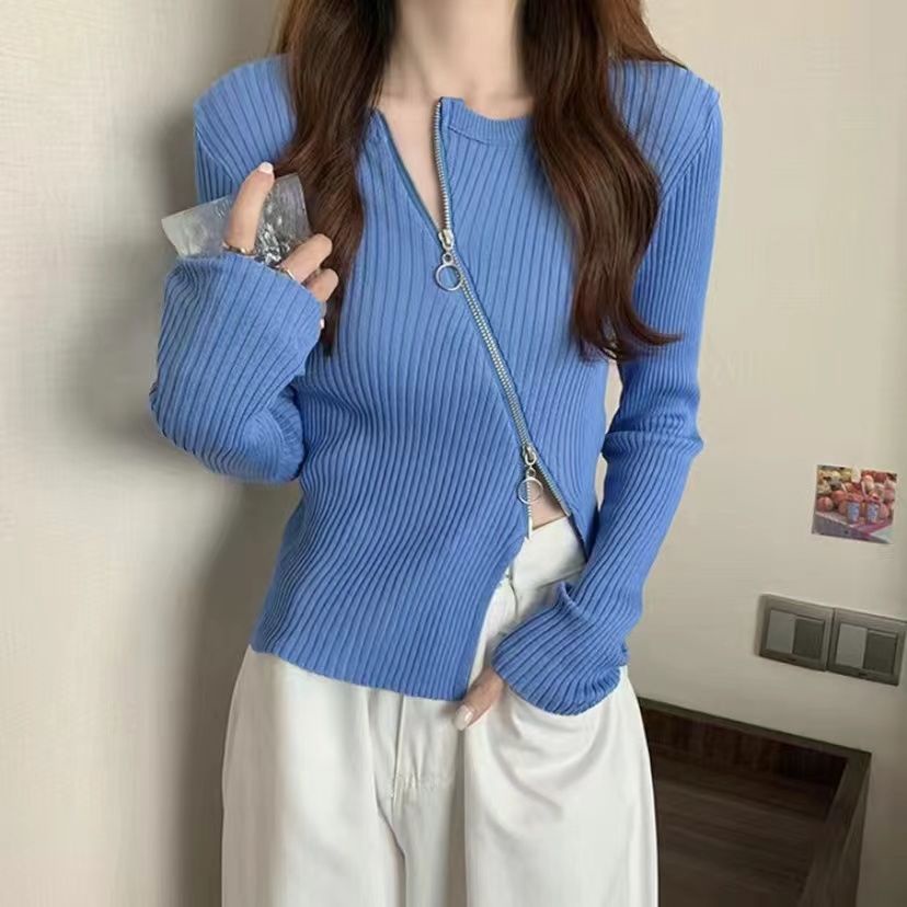 Áo Dệt Kim Dáng Ôm Thiết Kế Độc Đáo Thời Trang Mới Cho Nữ Sweater