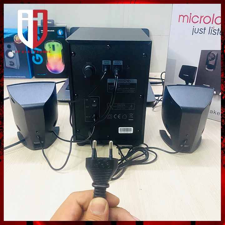 Loa pc máy tính laptop để bàn có dây chính hãng 2.1 MICROLAB M108 loa máy tính âm thanh hay