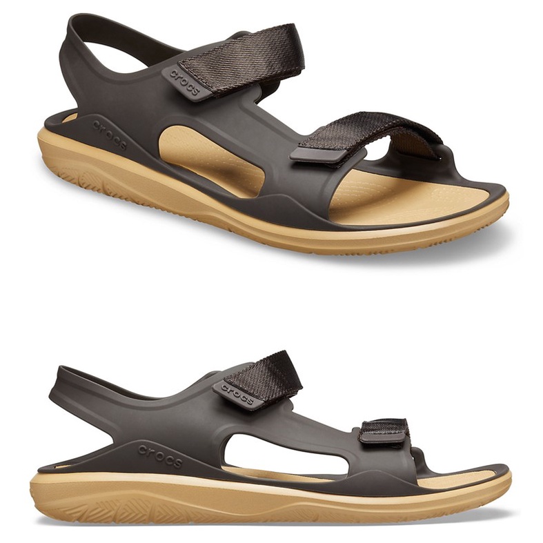 Giày dép crocs chuẩn xịn, chống hôi chân, nhựa tế bào êm, mềm, đi mưa, lội nước, đi biển swiftwater expedition màu nâu