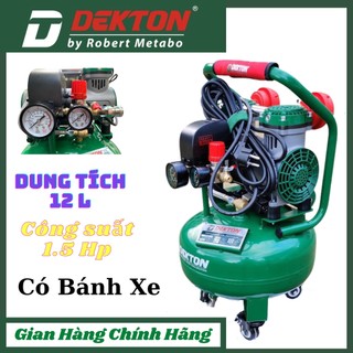 Máy nén khí không dầu dekton 12l, 1.5hp dk-2912sw