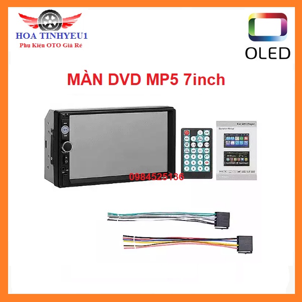 Màn hình ô tô giá rẻ chuẩn HD 1080, DVD xe hơi, Màn cảm ứng 7 Inc - 7010B