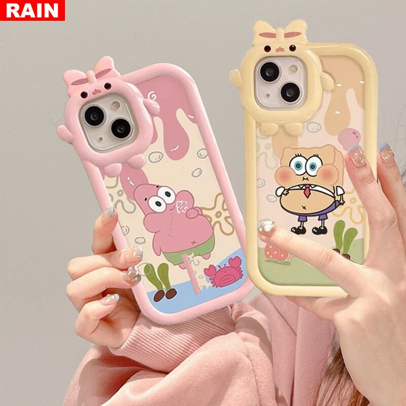 Ốp Điện Thoại Họa Tiết SpongeBob Cho IPhone 14 Pro Max IPhone13 Pro Max IPhone11 IPhone12 IPhoneXR XS 6 6S 7 8 Plus SE 2020