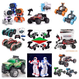 ( XẢ KHO ) Đồ Chơi Robot Nhún Nhảy Theo Nhạc & Xe Điều Khiển Từ Xa Xoay 360