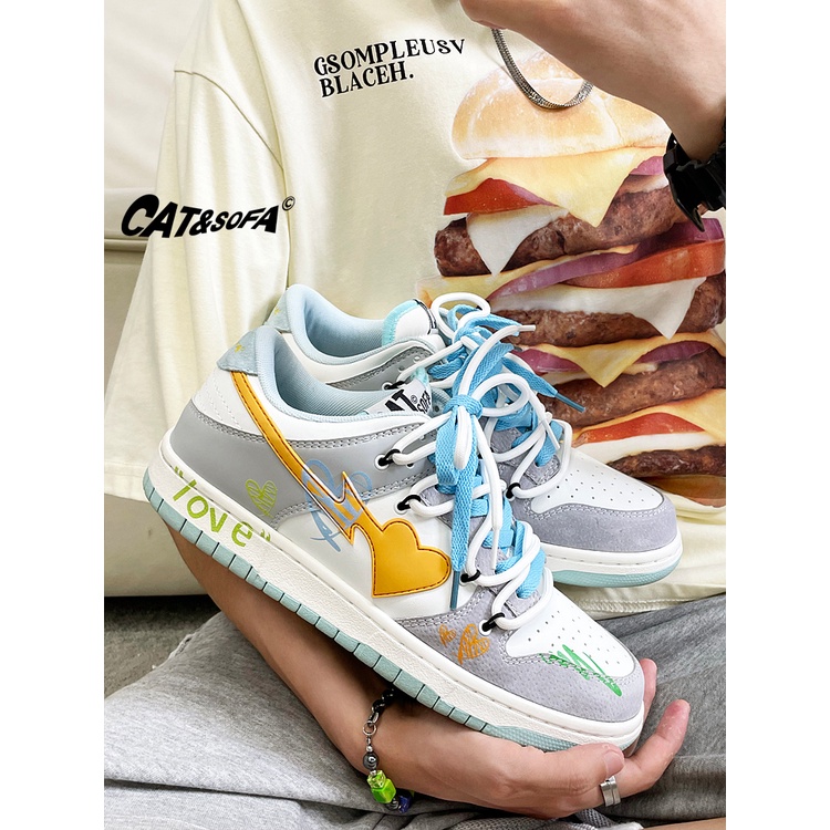 Giày Cat & Sofa Chính Hãng 🔴SIMPLE SNEAKER🔴 Giày Sneaker Cat&Sofa Flower Green Rose Xanh Lá Phong Cách Đường Phố AC227