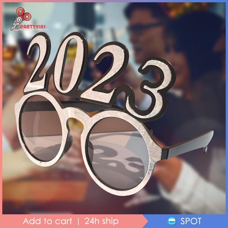 [Prettyia1] Kính Chụp Ảnh Trang Trí Năm Mới Cho Người Lớn Và Trẻ Em