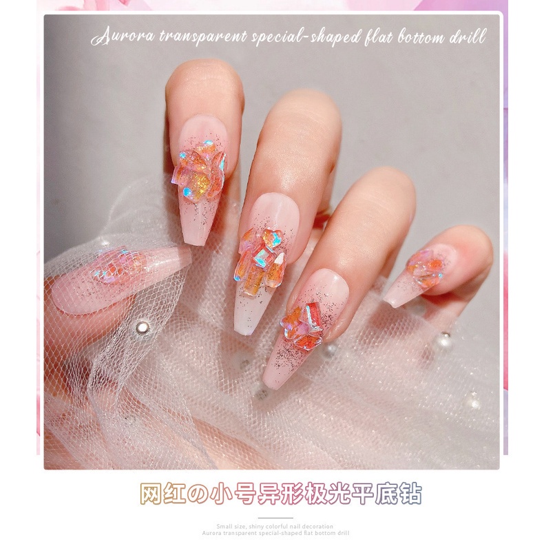 Set Đá Pha Lê Size Bé Mini Tráng Gương Dùng Trang Trí Móng Tay Nghệ Thuật