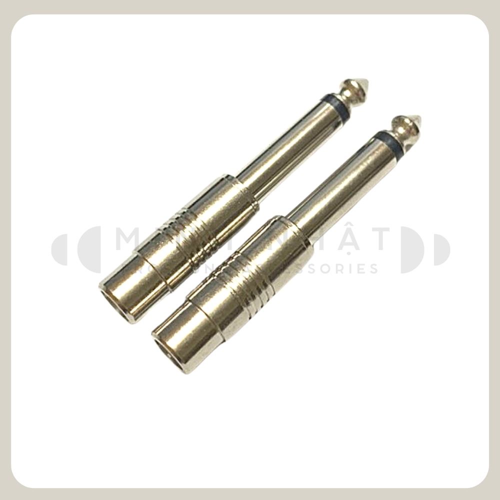 Jack - Giắc chuyển 6.5 6ly - hoa sen hợp kim mạ niken kết nối âmly, phát nhạc,điện thoại, Mixer chuyên dụng cho âm thanh