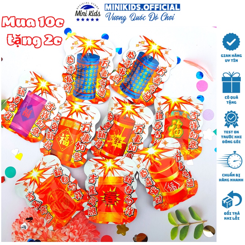 Đồ chơi phát nổ giả pháo hình Pokemon dành cho dịp tết 2023, chơi cực vui chỉ cần bóp và ném ra xa - Đồ chơi MiniKids