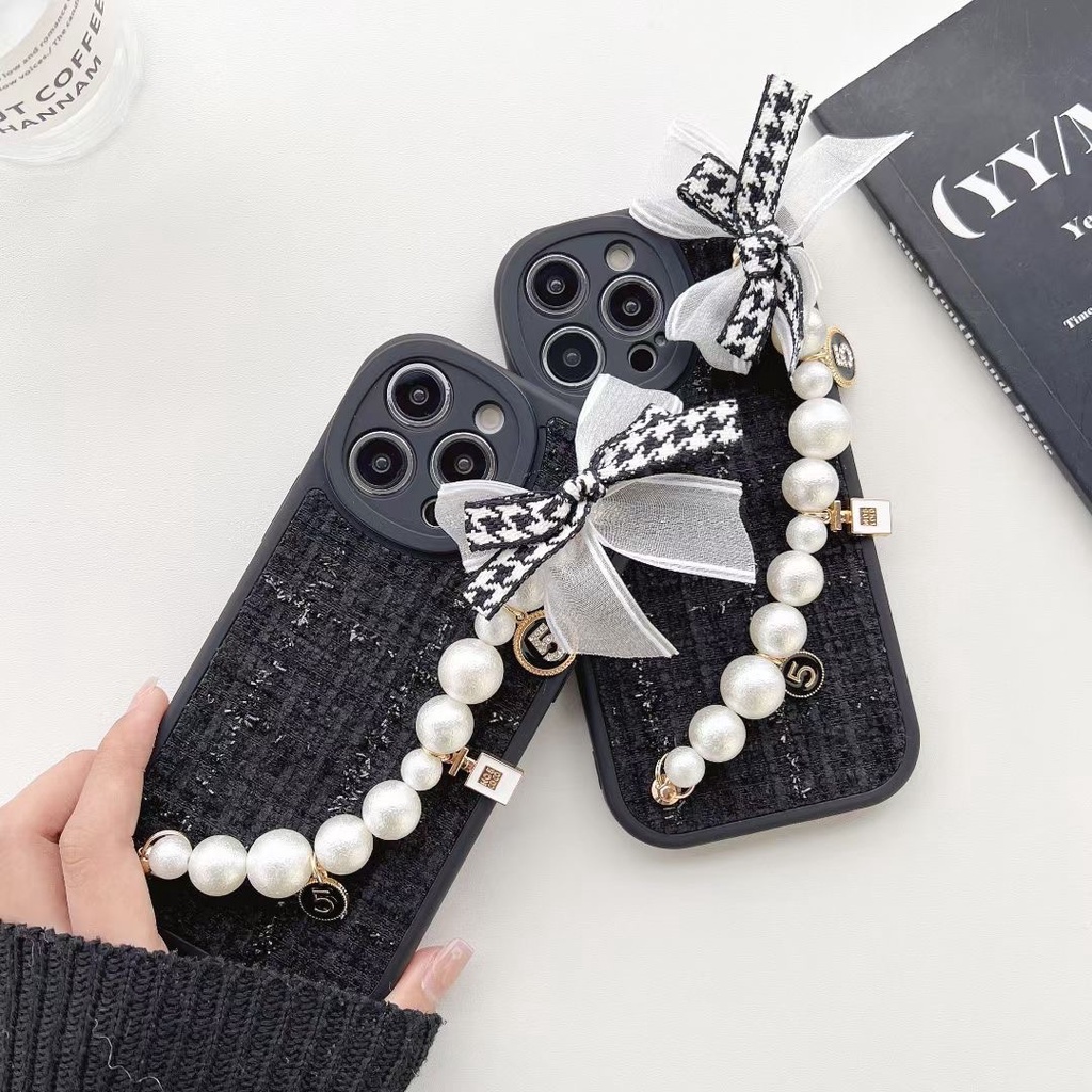 Ốp Điện Thoại Tpu Có Dây Xích Gắn Nơ Cho iPhone 14promax 12 X XS XR XS MAX 11 11 PRO 11 PRO MAX 12 bow 12 PR 12 PRO MAX