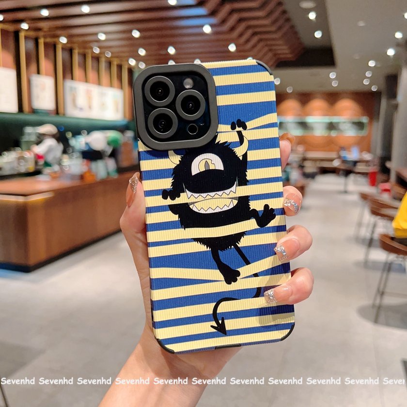 Ốp Điện Thoại Mềm Chống Sốc In Hình Quái Vật Mắt Dọc Cho iPhone 14 13 12 11 Pro Max SE2020 X Xr Xs Max 8 7 Plus