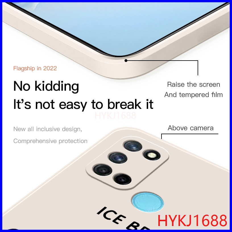 Ốp lưng Realme 7i ốp lưng Realme C17 Ốp Điện Thoại tpu Silicon Hình Gấu Và Mũ Cho Realme 7i C17 HBX