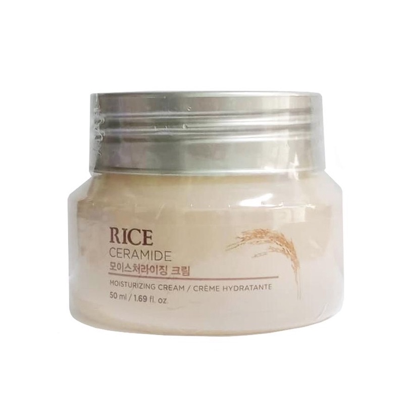 Kem dưỡng gạo sáng mịn da Rice Ceramide Moisturizing Cream The Face Shop (50ml)