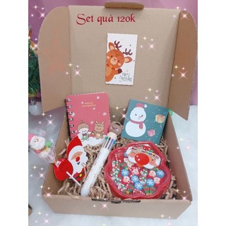 Sổ tay và Phụ kiện trang trí giáng sinh - Noel Gift Box - Set quà tặng Giáng sinh Noel năm 2022