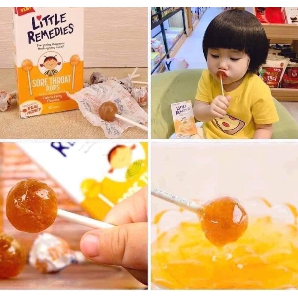 [ DATE 2025 ] KẸO MÚT NGẬM GIẢM HO LITTLE REMEDIES CHO BÉ TỪ 3T+