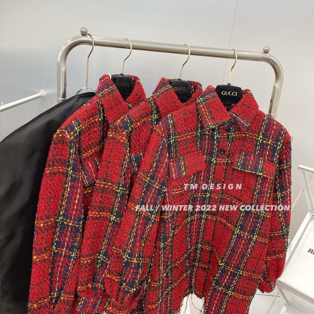 Áo sơ mi dạ tweed hot hit