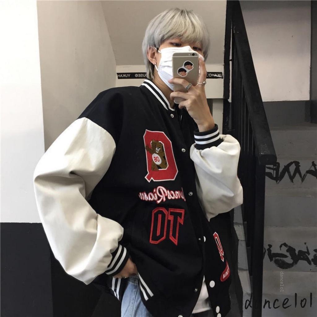 Áo Khoác Bomber Nữ Tay Dài Thêu Chữ dance1o1