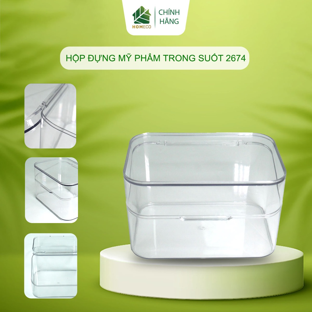 Hộp nhựa có nắp đựng trang sức, phụ kiện cá nhân [TL2674]