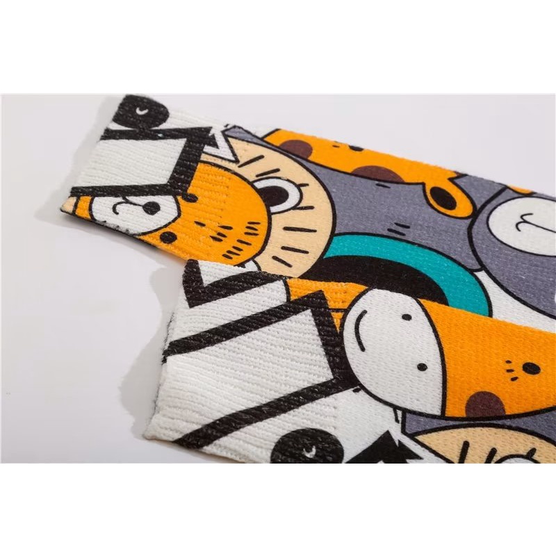Áo sweater Dệt Kim Tay Dài Dáng Rộng In Họa Tiết Hoạt Hình graffiti Thời Trang Mùa Đông Mỹ 2022 Cho Nam